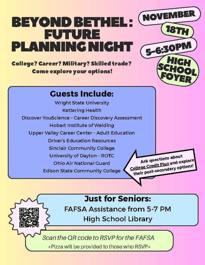 Beyond Bethel: Future Planning Night