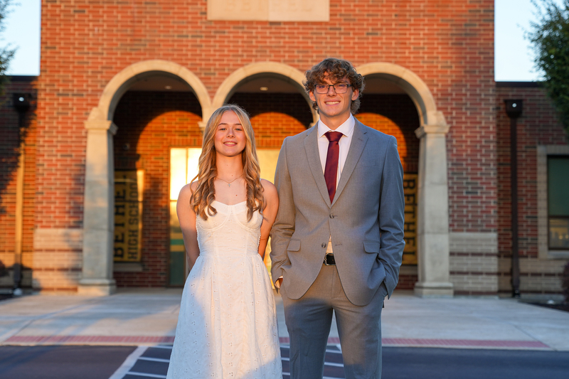 Evelyn Adams and Kade Schweikhardt