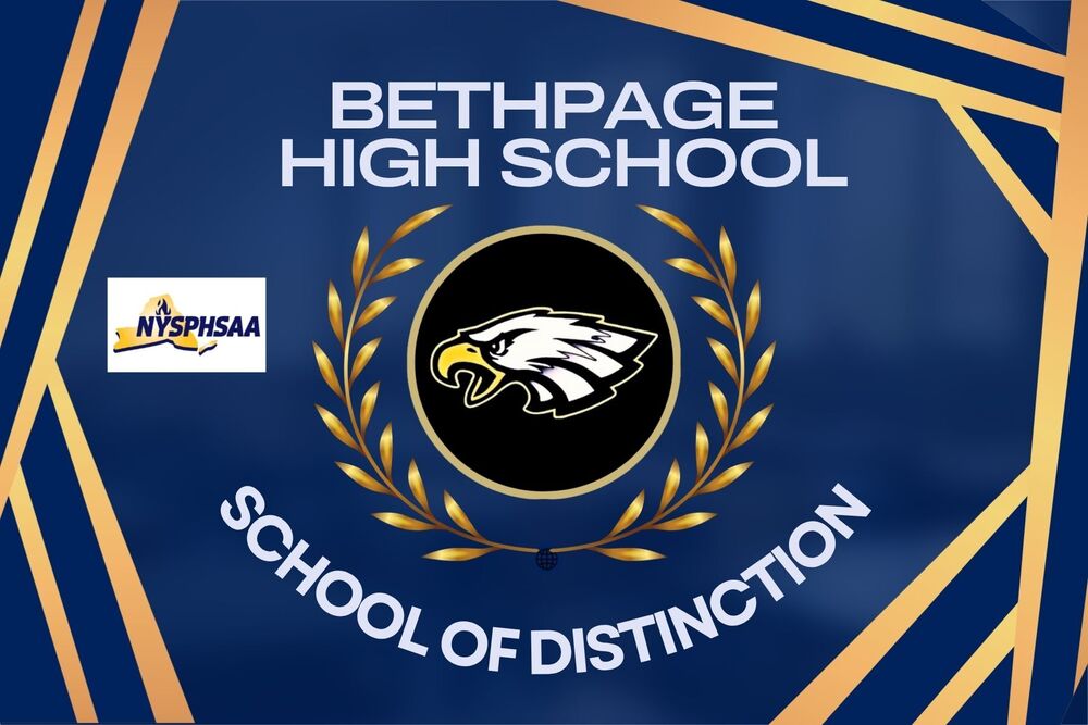 Bethpage High School School of Distinction graphic.
