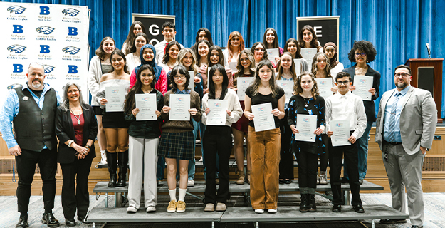 Bethpage High School celebrates inaugural National Art Honor Society induction