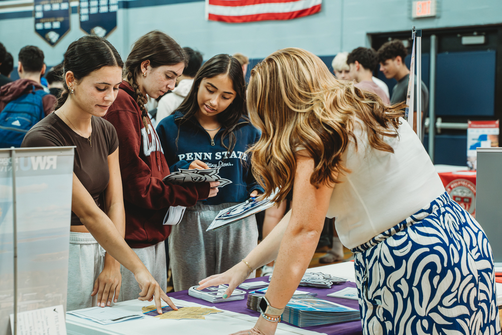 Students at College Fair