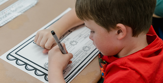 Spreading kindness one placemat at a time: Central Boulevard students celebrate Thoughtful Thursday