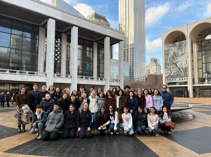 Bethpage High School Orchestra and Jazz Ensemble attended a performance by the New York Philharmonic at David Geffen Hall.