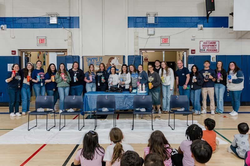 Staff Members with Pie