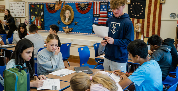 Bethpage Civics Club Brings Constitution Day to JFK Middle School