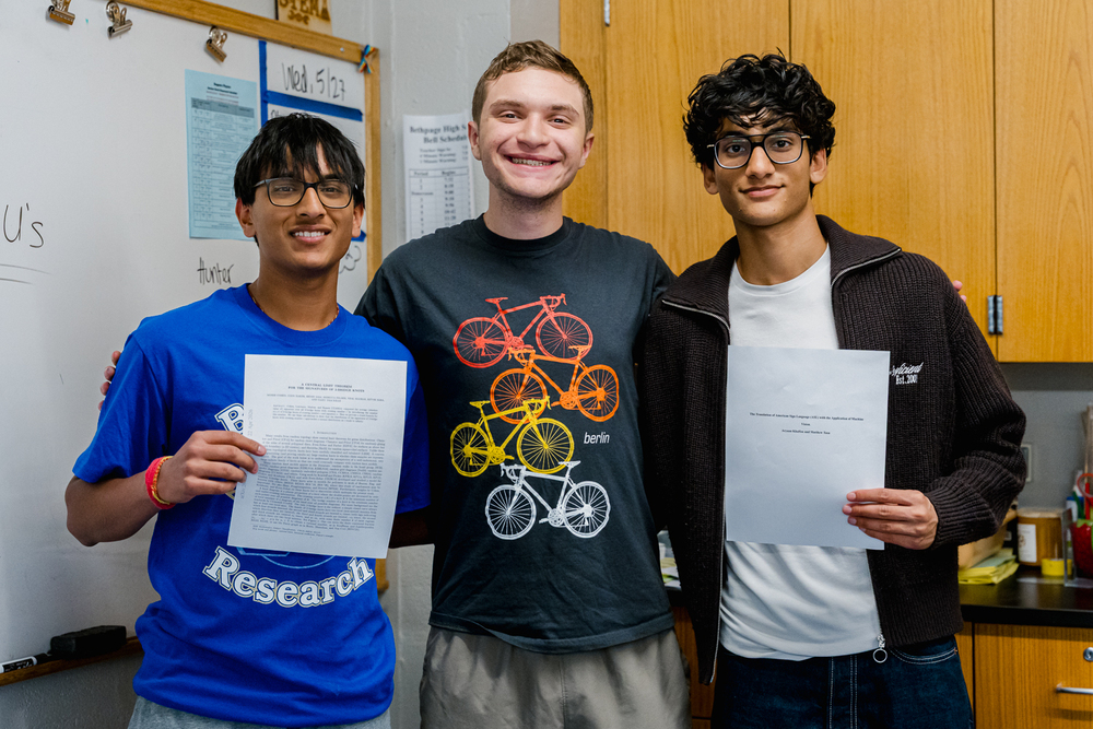 Bethpage students co-author research published in academic journals