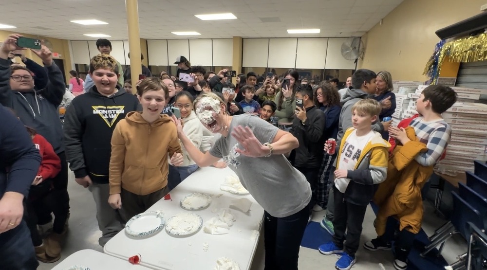 Principal, Ms. Hayes and 6th Grader Jackson Shadock