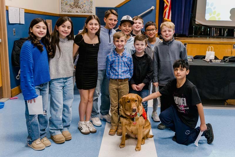 Bethpage Board of Education celebrates champions and therapy dog program
