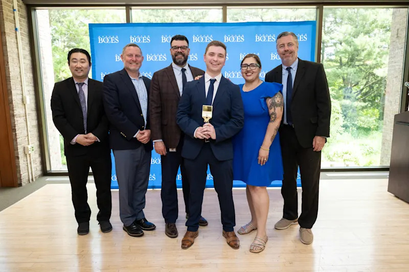 Michael Barden is recipient of the NASTAR Award for Bethpage Schools