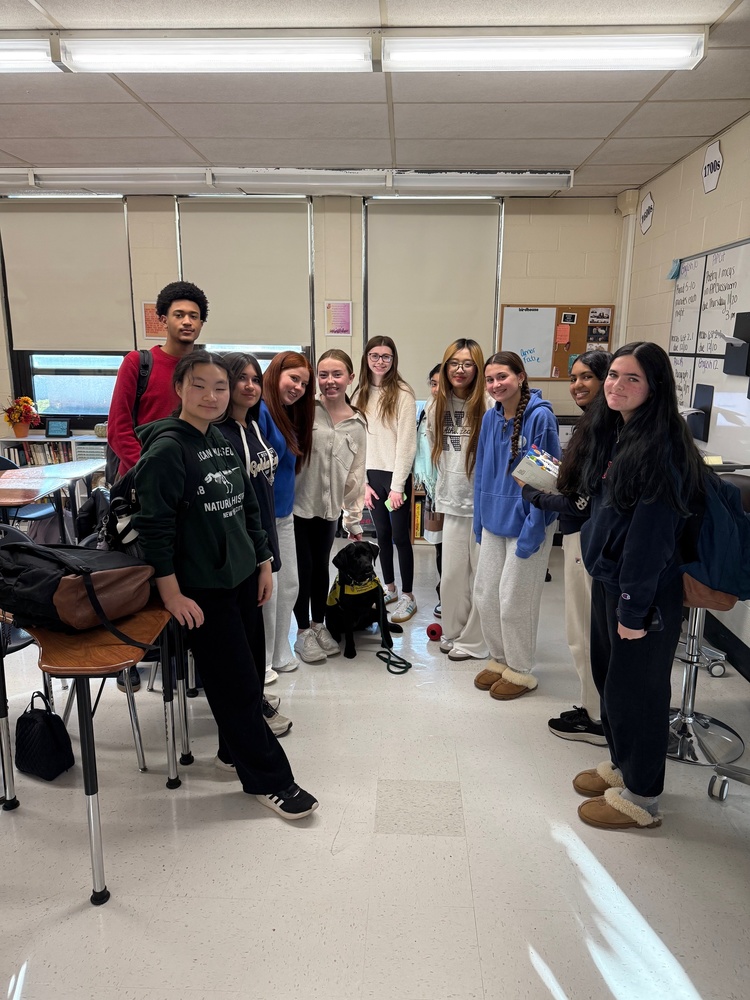 Students in Bethpage High School participate in Animal Welfare Project.