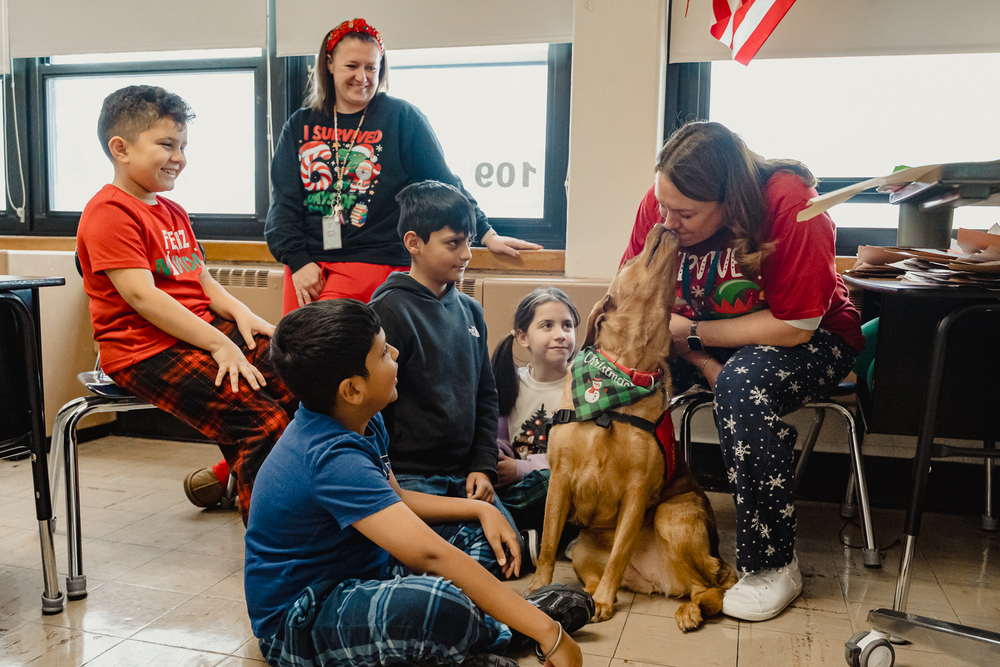 CCS Students with Dog
