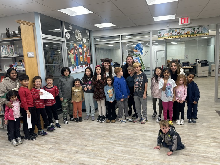 CBS  students visit Bethpage Public Library as part of PARP month.