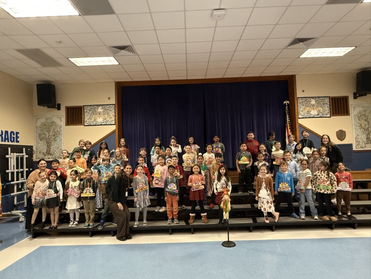 2nd Grade at Thanksgiving Celebration 