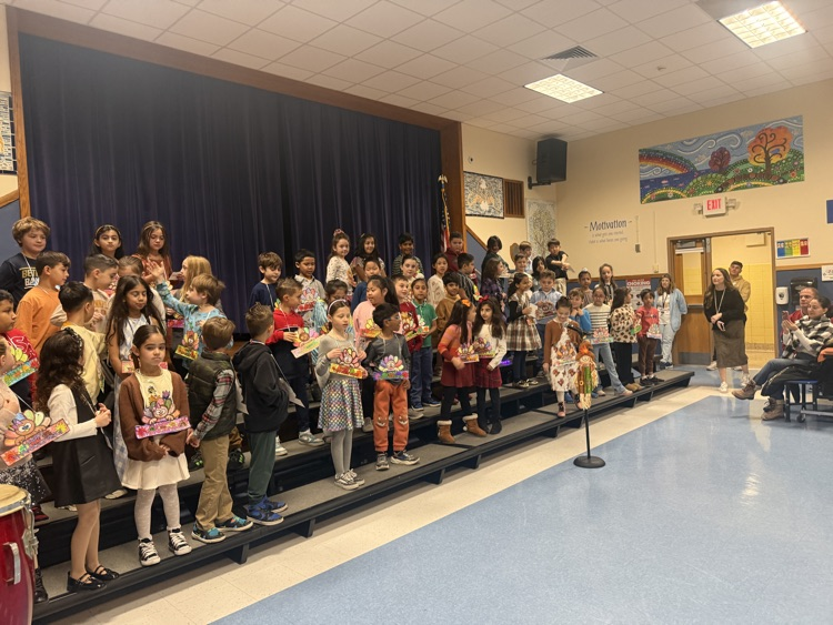 2nd graders performing for their families 