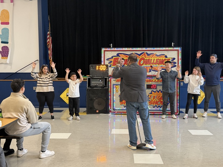 Fifth grade enjoying the challenge of the game.