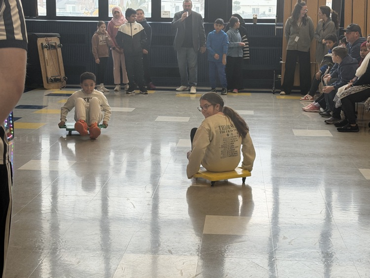 Fifth grade enjoying the challenge of the game.