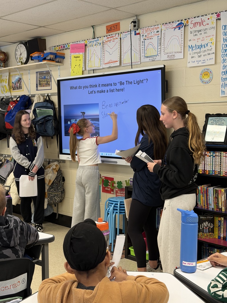 JFK National Junior Honor Society students visited Charles Campagne 3rd, 4th and 5th grade classes to deliver an important lesson bully prevention