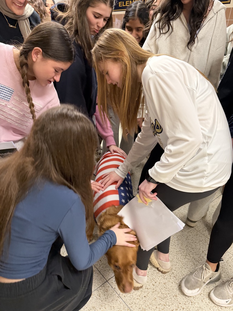 JFK National Junior Honor Society students visited Charles Campagne 3rd, 4th and 5th grade classes to deliver an important lesson bully prevention and even got to pet CCS therapy dog Oakley!