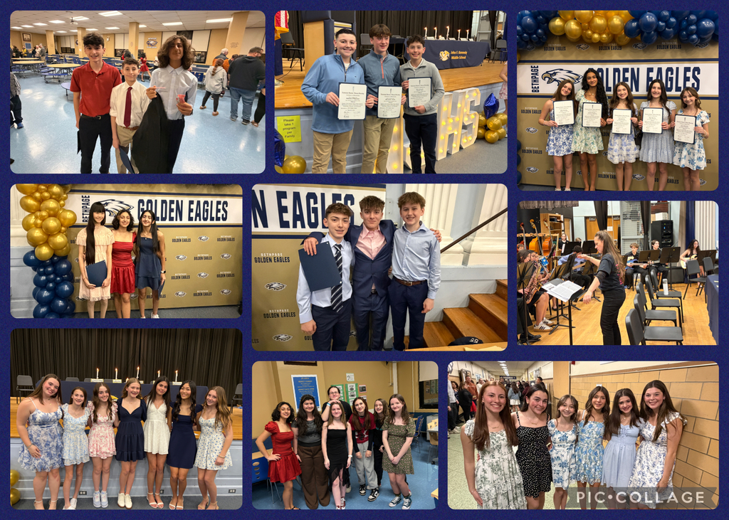 Students at Jr Honor Society Induction