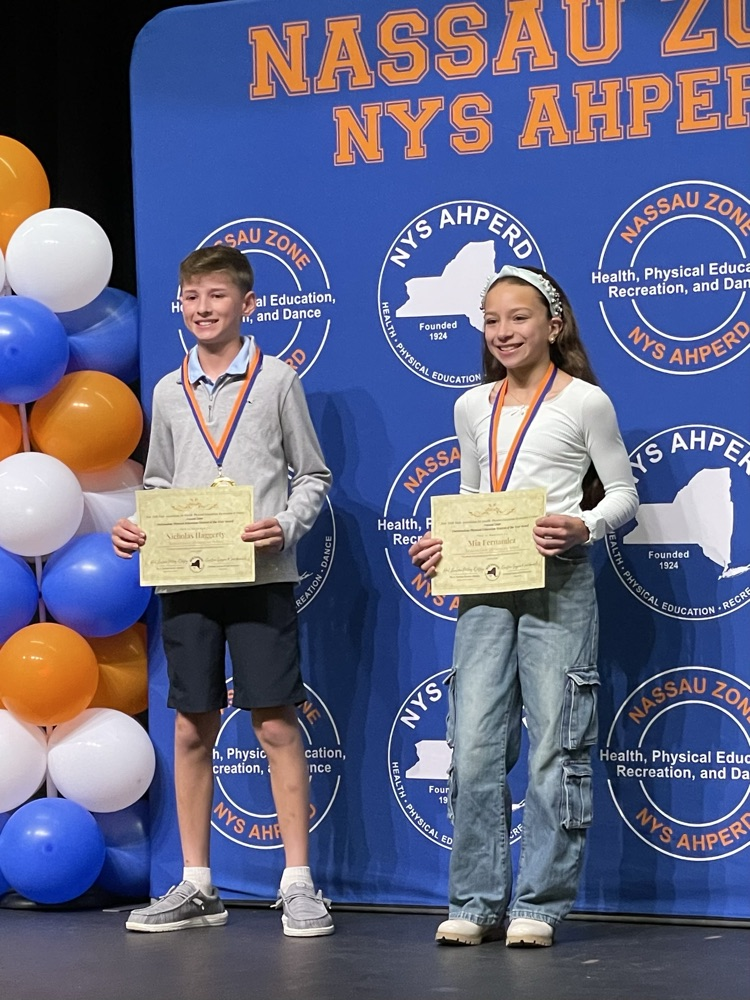 Congratulations to our Nassau Zone NYS AHPERD Outstanding Physical Education Students of the Year! 