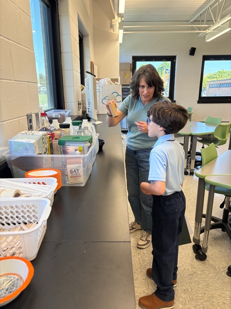 getting a preview from Mrs. Brunjes in the STEM Lab