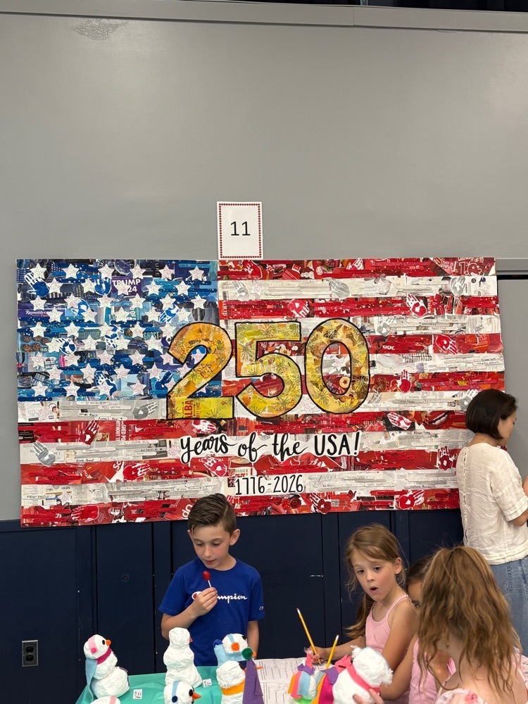 our 250th anniversary building art piece