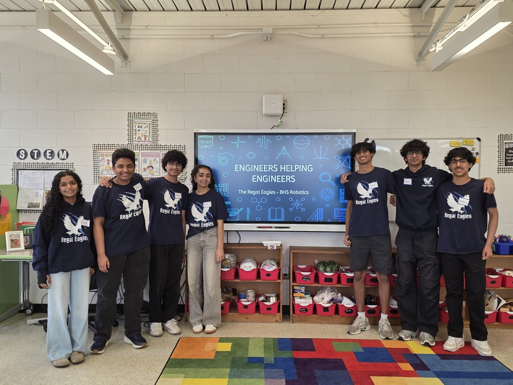 Regal Eagles Visit Central Boulevard Elementary School for the Engineers Helping Engineers Program