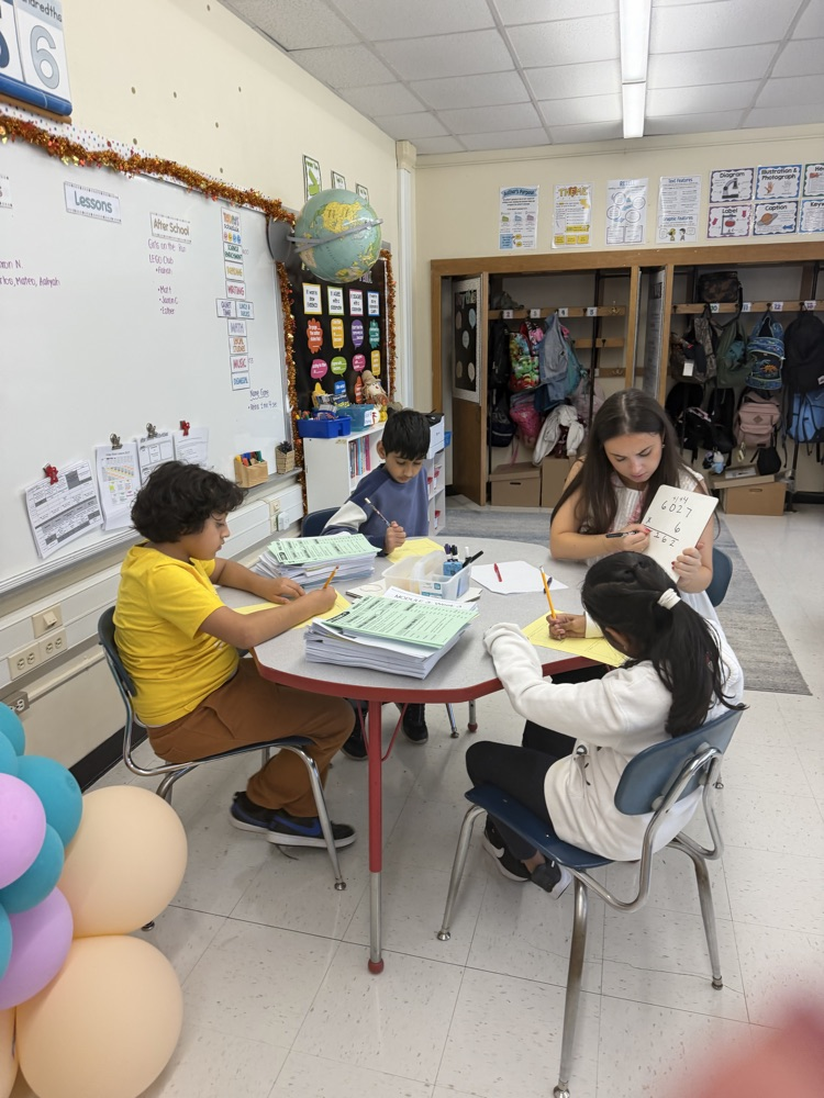 Learning at stations with Ms. Turano!