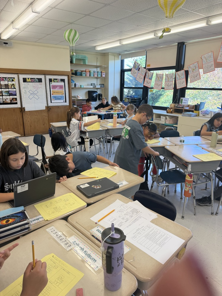 Grade 4 independent math students at work!