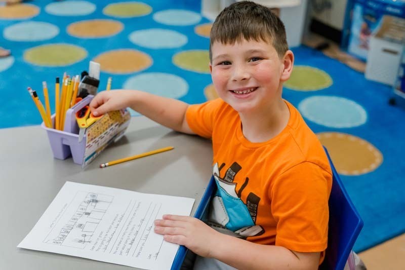 Students at Central Boulevard Elementary School put pen to paper for this month's Thoughtful Thursday with a project that was both creative and meaningful: writing letters to the students who will take their place next year.
