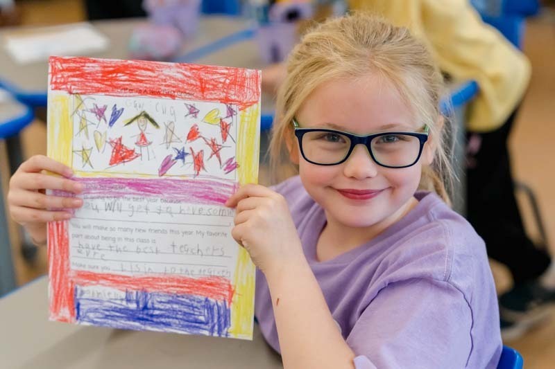 Students at Central Boulevard Elementary School put pen to paper for this month's Thoughtful Thursday with a project that was both creative and meaningful: writing letters to the students who will take their place next year.