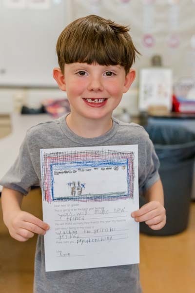 Students at Central Boulevard Elementary School put pen to paper for this month's Thoughtful Thursday with a project that was both creative and meaningful: writing letters to the students who will take their place next year.