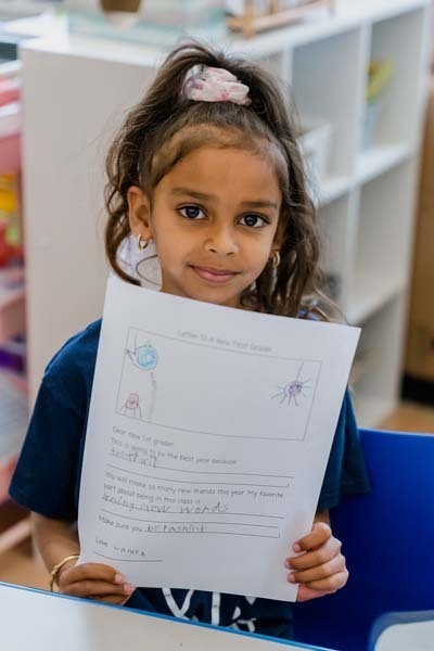 Students at Central Boulevard Elementary School put pen to paper for this month's Thoughtful Thursday with a project that was both creative and meaningful: writing letters to the students who will take their place next year.