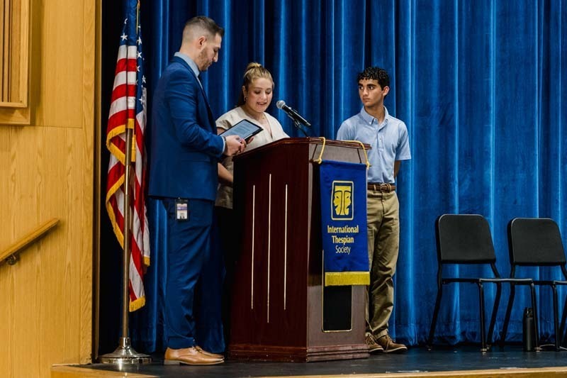 On May 26, Bethpage High School welcomed nine new members into its chapter of the International Thespian Society (ITS).