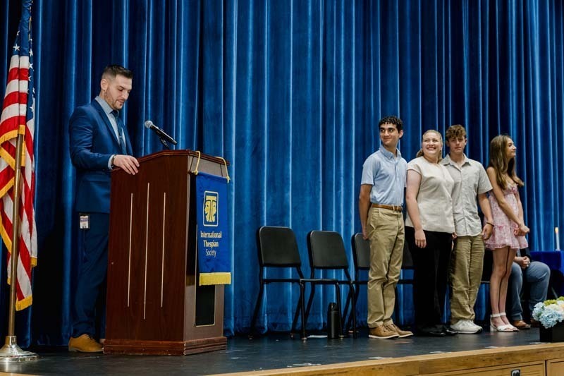 On May 26, Bethpage High School welcomed nine new members into its chapter of the International Thespian Society (ITS).