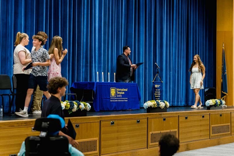 On May 26, Bethpage High School welcomed nine new members into its chapter of the International Thespian Society (ITS).