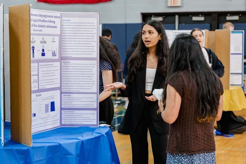 On June 2, Bethpage High School celebrated its 16th annual Science Research Symposium, a showcase of the remarkable work by students in the school's Science Research program, led by Ms. Nicole Dulaney.