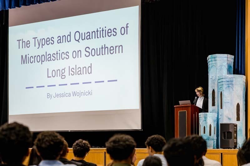 On June 2, Bethpage High School celebrated its 16th annual Science Research Symposium, a showcase of the remarkable work by students in the school's Science Research program, led by Ms. Nicole Dulaney.