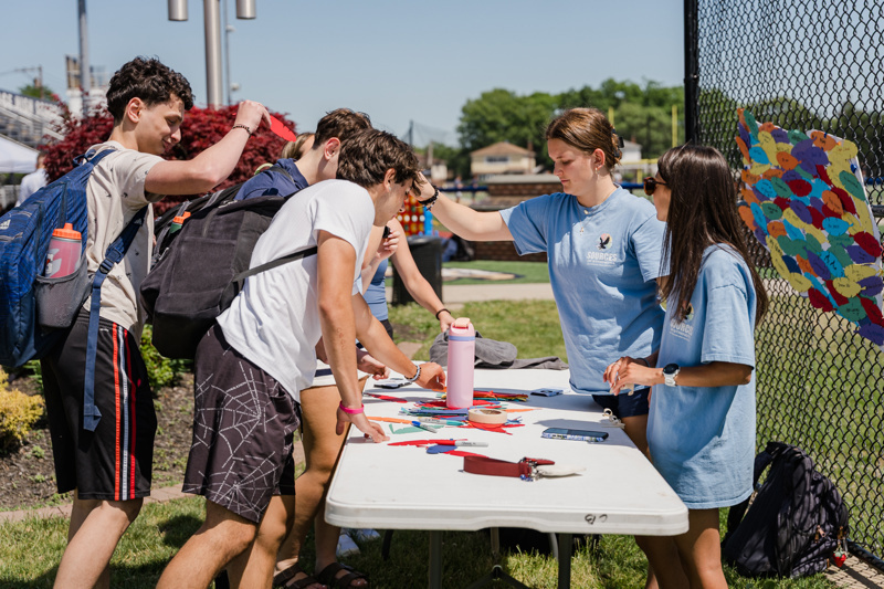 group of people at outdoor event