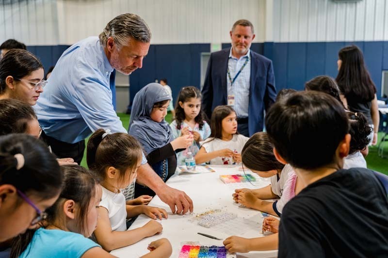 Students from the English Language Learners (ELL) program gathered for a special end-of-year celebration at the Bethpage High School Athletic Barn.