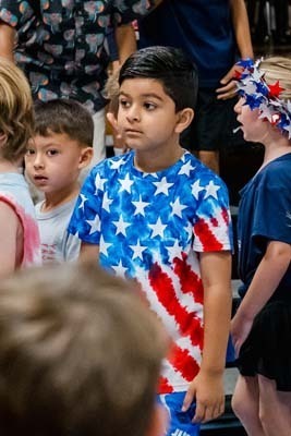 CCS celebrates America's 250th birthday with a patriotic assembly
