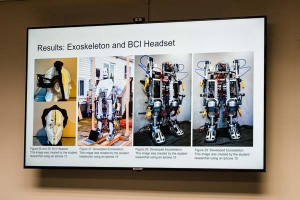 BHS junior demonstrates mind-controlled exoskeleton at board meeting