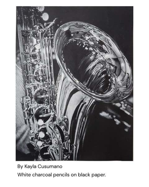 Photo of student's artwork.