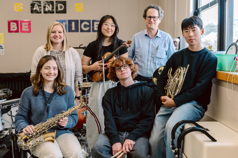Group of people with musical instruments