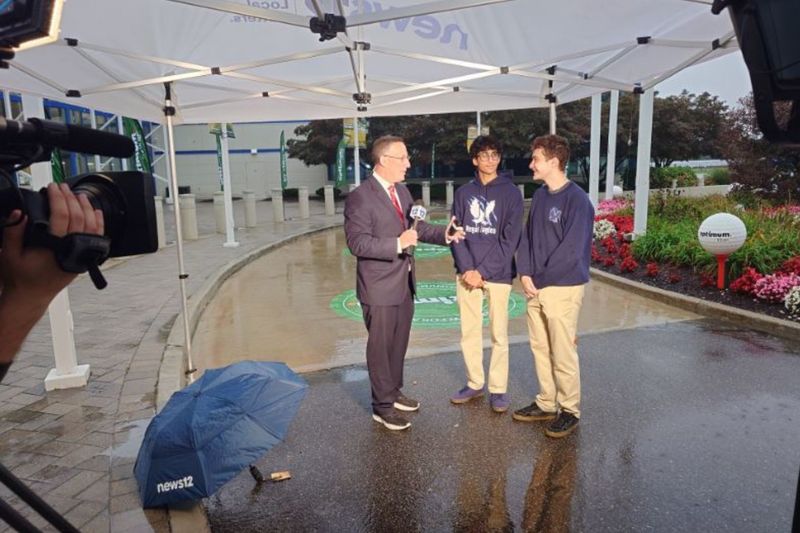 Bethpage High School seniors Aaryan Rupesh and Matthew Tusa