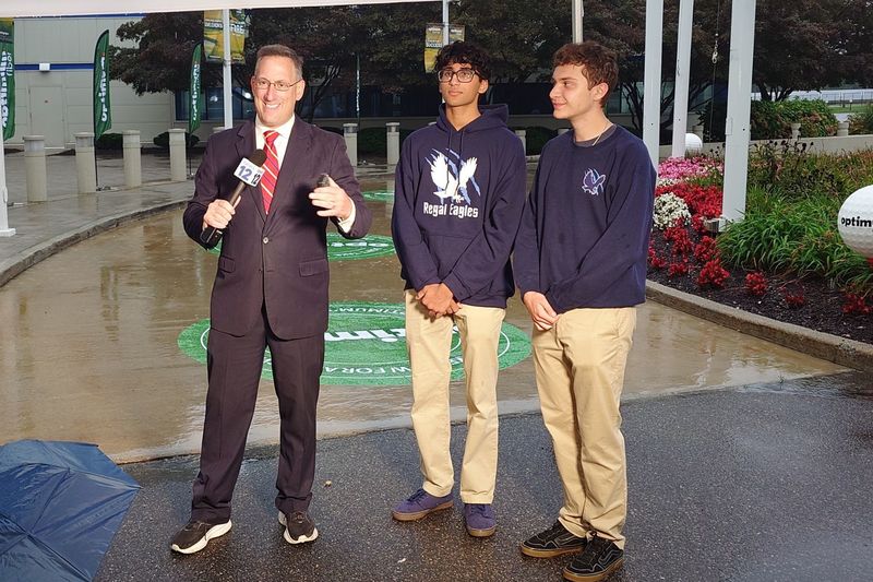 Bethpage High School seniors Aaryan Rupesh and Matthew Tusa