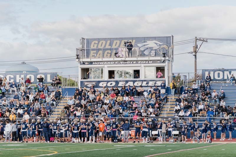 Golden Eagles delivered a commanding 42-0 victory over Mineola in front of an enthusiastic home crowd.