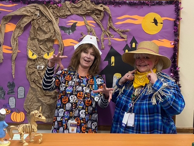 Bethpage High School's Nurses celebrates Halloween.