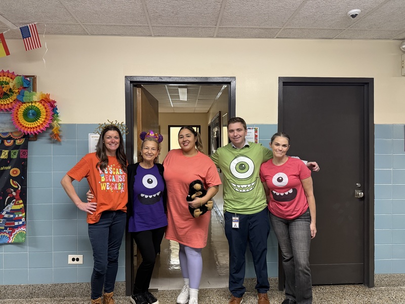 Bethpage High School's World Languages Department celebrates Halloween.
