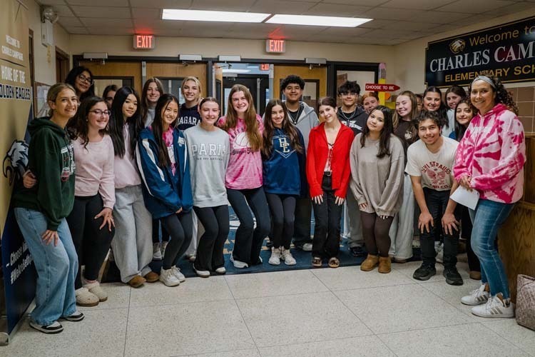 Bethpage High School's SADD chapter group photo.